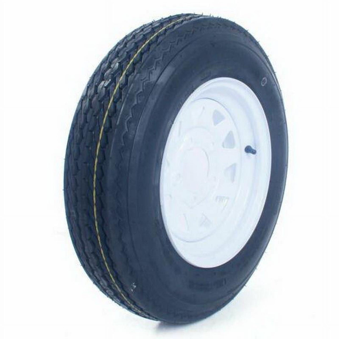 Versatile Ktaxon Set of 2 5.30-12 LRC Bias Trailer Tires, 12" 5 Lug White STP Wheels 5.30x12