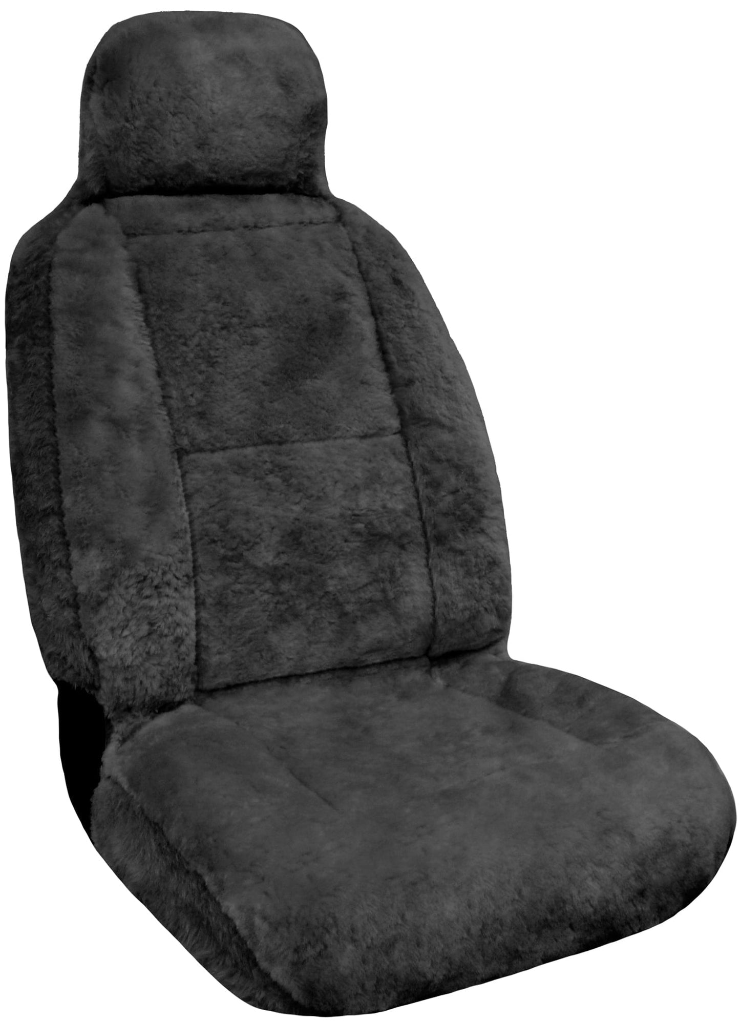 Versatile Eurow Sheepskin Seat Cover New XL Design Premium Pelt - Gray