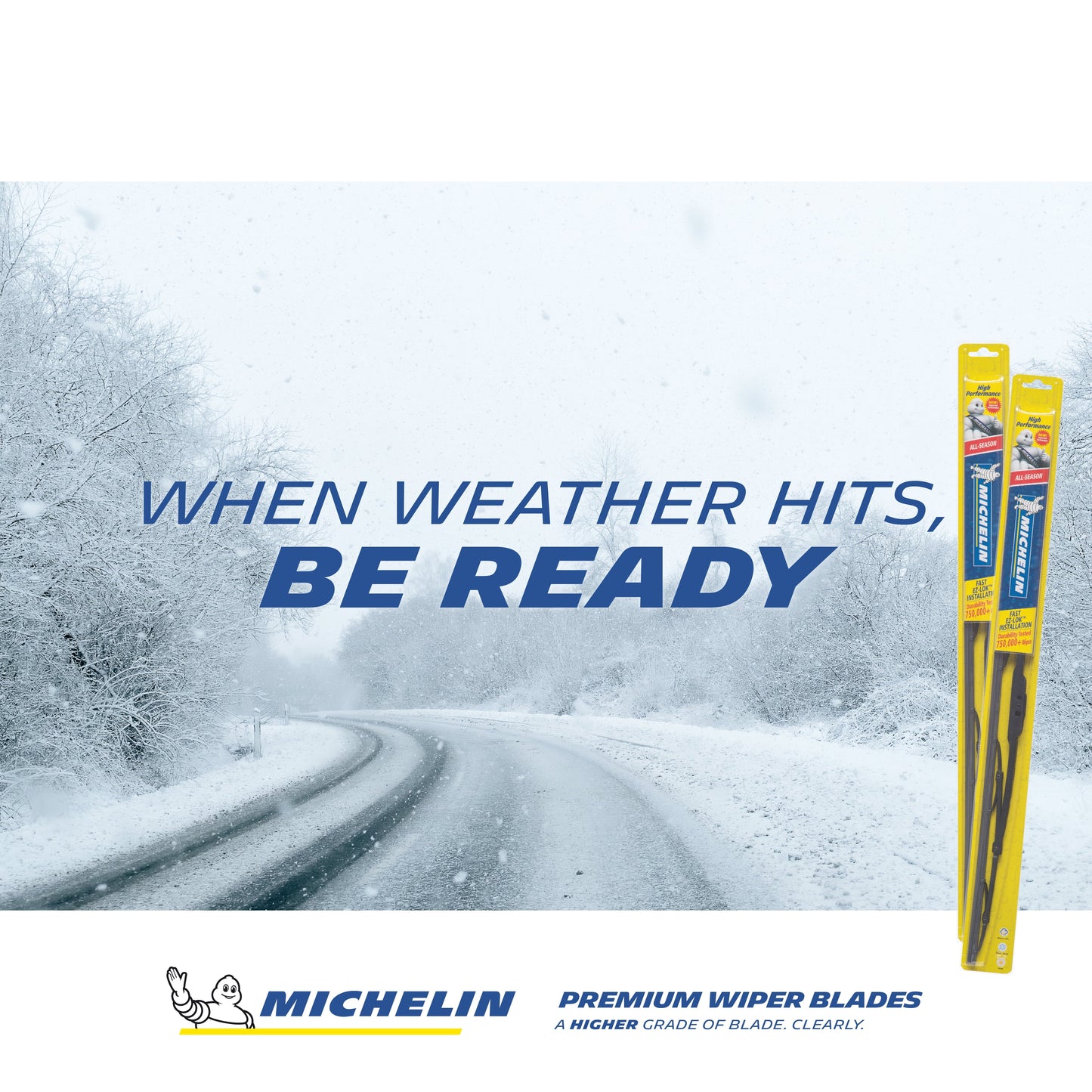 Classic Michelin High Performance All Season Wiper Blade - 22"