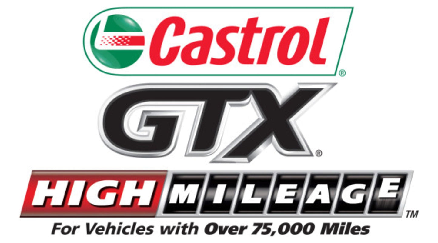 Versatile Castrol GTX High Mileage 5W-20 Synthetic Blend Motor Oil, 5 Quarts