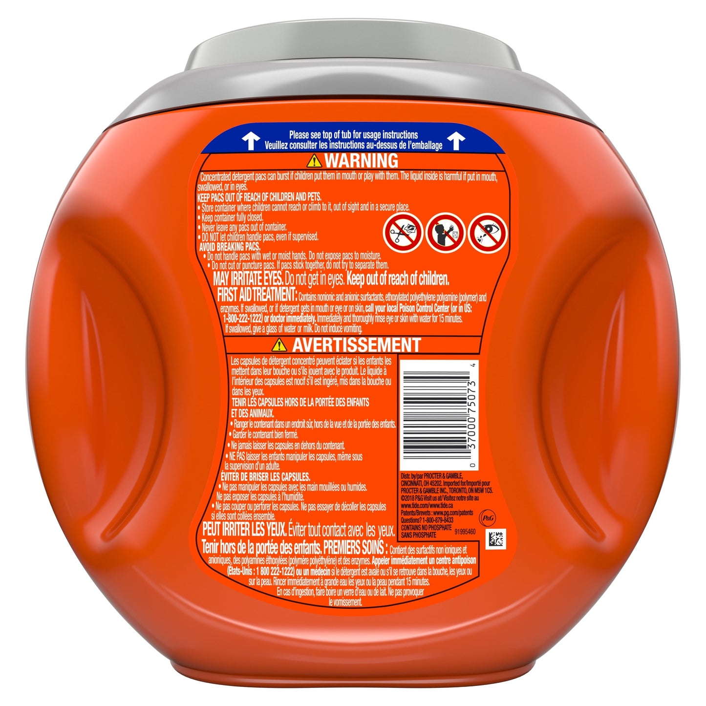 Classic Tide Pods Laundry Detergent Soap Packs with Ultra Oxi, 32 Ct