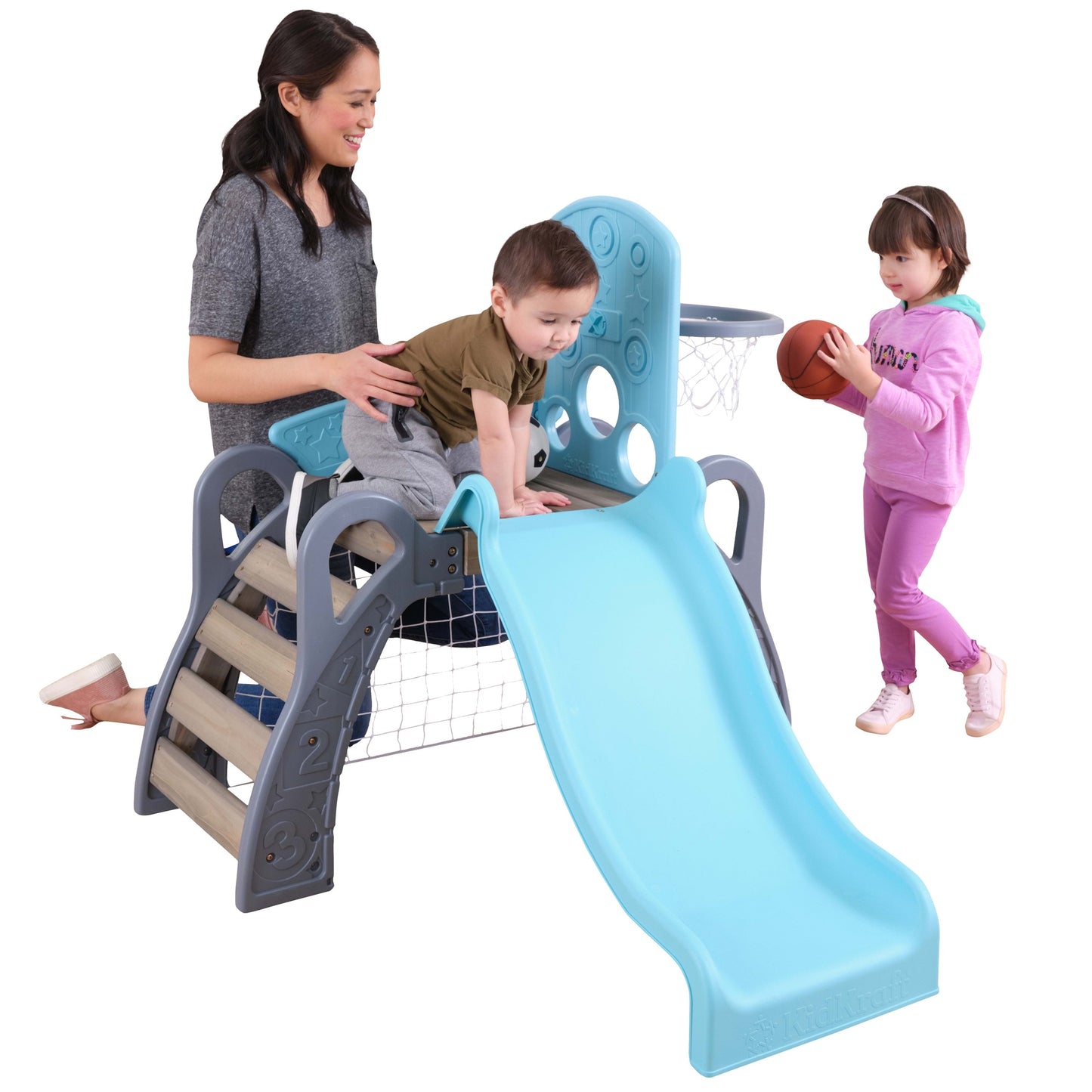 Classic KidKraft 5-in-1 Toddler Sports Climber: Soccer, Basketball & Baseball