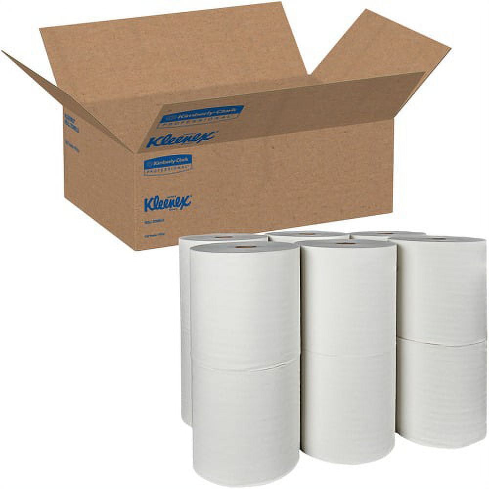 Versatile Scott Hard Roll Towels 8" x 425 ft - White - Paper - Absorbent, Nonperforated - 12 / Carton