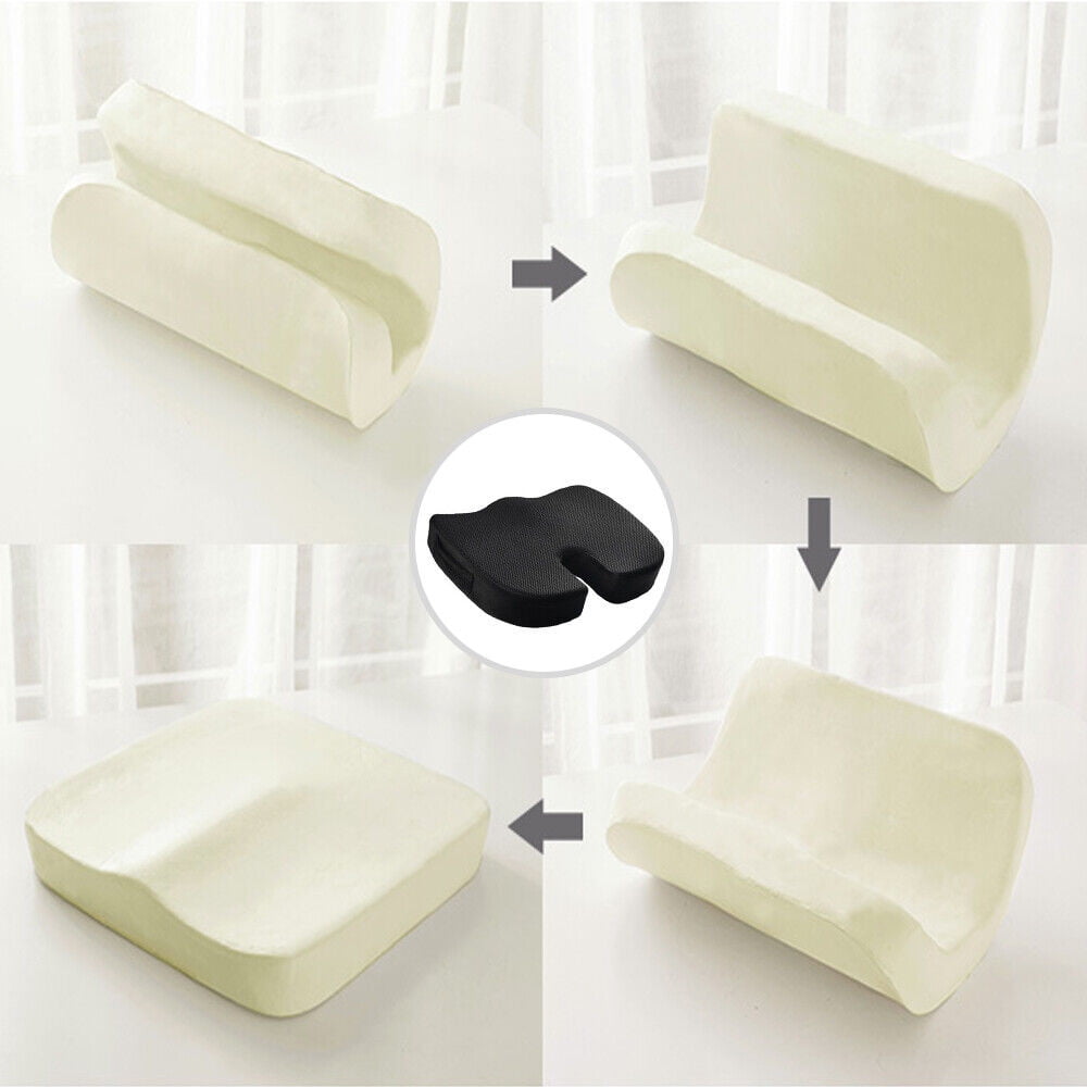 Classic Cool Seat Cushion Gel Memory Foam Chair, Non-Slip Orthopedic Pain Relief Pillow, Soft Seat Cushion for Office Chair Car Pad