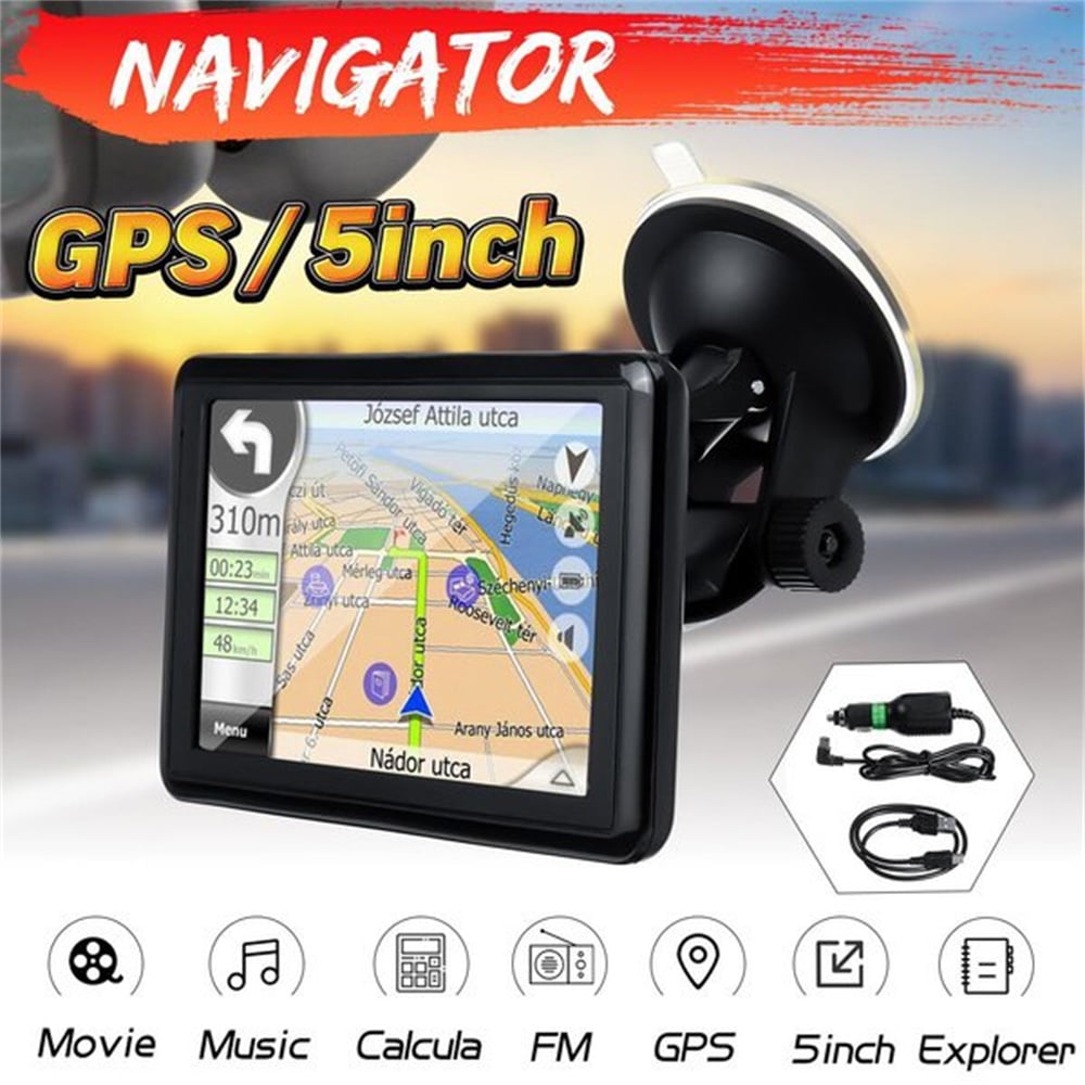 Classic GPS Navigation for Car,5 Inch HD Touchscreen 8GB+128M Vehicle GPS Navigator System,With Voice Guidance and Speed Warning Turn Direction Reminding,Lifetime Free Map Updates