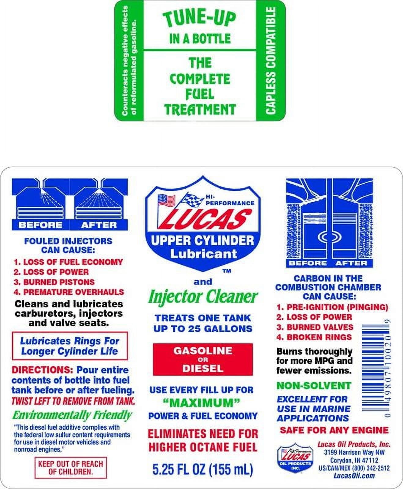 Versatile Lucas Oil 10013 Fuel Treatment Gallon