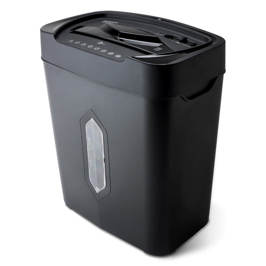 Versatile Aurora GB 12-Sheet Crosscut Paper and Credit Card Shredder with 5.2-Gallon Wastebasket