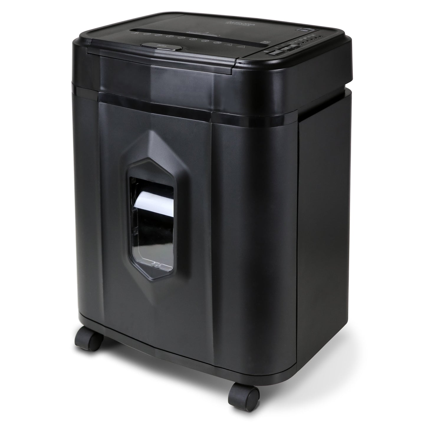 Versatile Aurora GB 120-Sheet Auto Feed Micro-Cut Paper Shredder with Pullout Basket