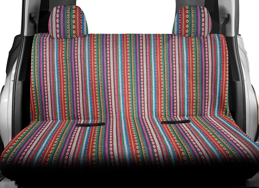 Classic Auto Drive 1PC Bench Seat Cover Polyester Baja Saddle Blanket Orange - Universal Fit,2102SC097