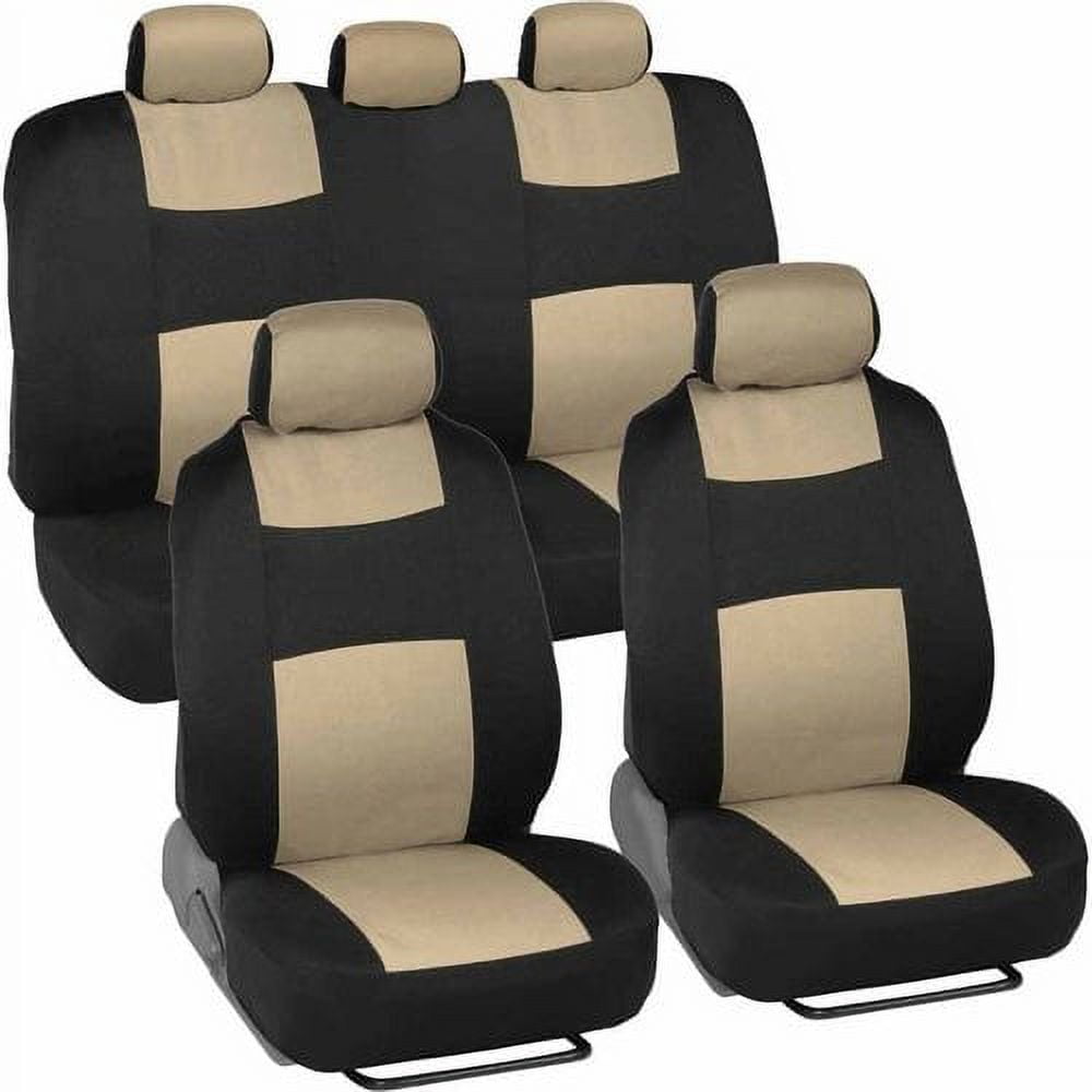 Versatile BDK Full Set of Deluxe Low Back Seat Covers, Universal Fit for Car, Truck, SUV or Van