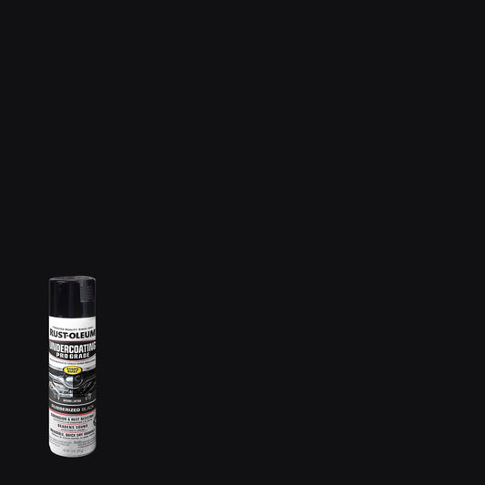 Versatile Black, Rust-Oleum Automotive Rubberized Undercoating Matte Spray paint-248656, 15 oz