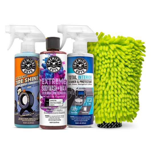 Classic Chemical Guys Perfect Finish Clean & Shine Car Care Kit (5 Piece)