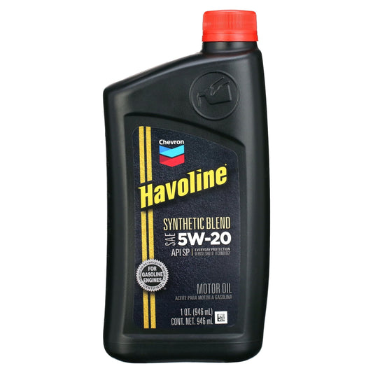 Versatile Chevron Havoline Motor Oil 5W-20, 1 Quart