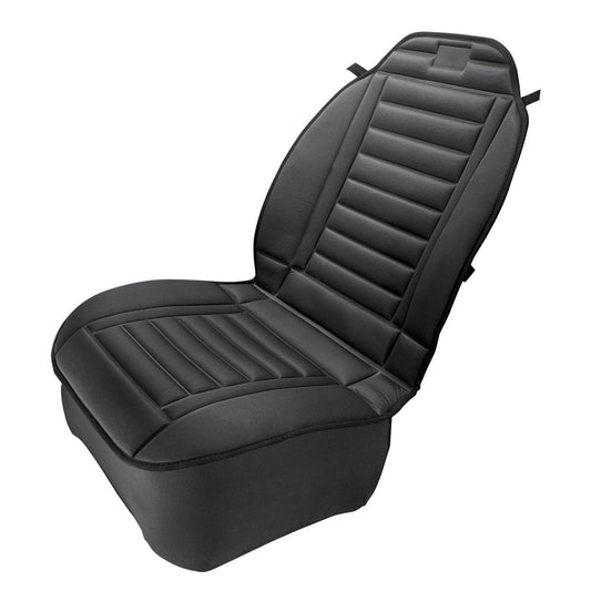 Classic Collections Etc Black Comfy Car Seat Cushion with Straps