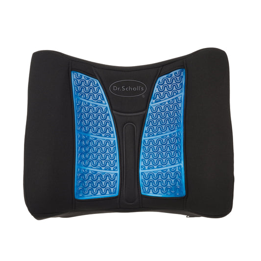 Classic Dr. Schollâs Black Massaging Gel Lumbar Seat Cushion, 46101WDI, 2.38 lb