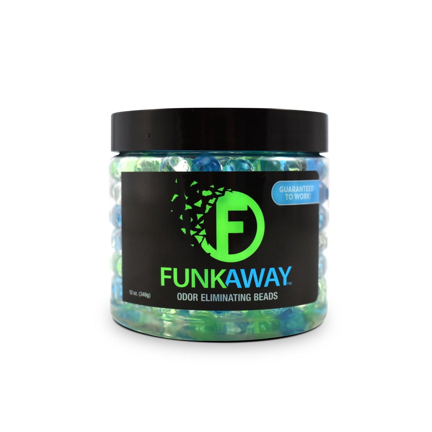 Versatile FunkAway Odor Eliminating Beads, 12 oz., Supercharged Odor Absorbing Beads for the House, Car or Gym, Eliminate Smoke, Pet and Bathroom Odors for Long-Lasting Results