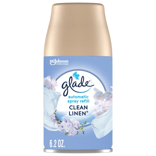 Versatile Glade Automatic Spray Refill, Air Freshener, Clean Linenâ¢, 6.2 oz