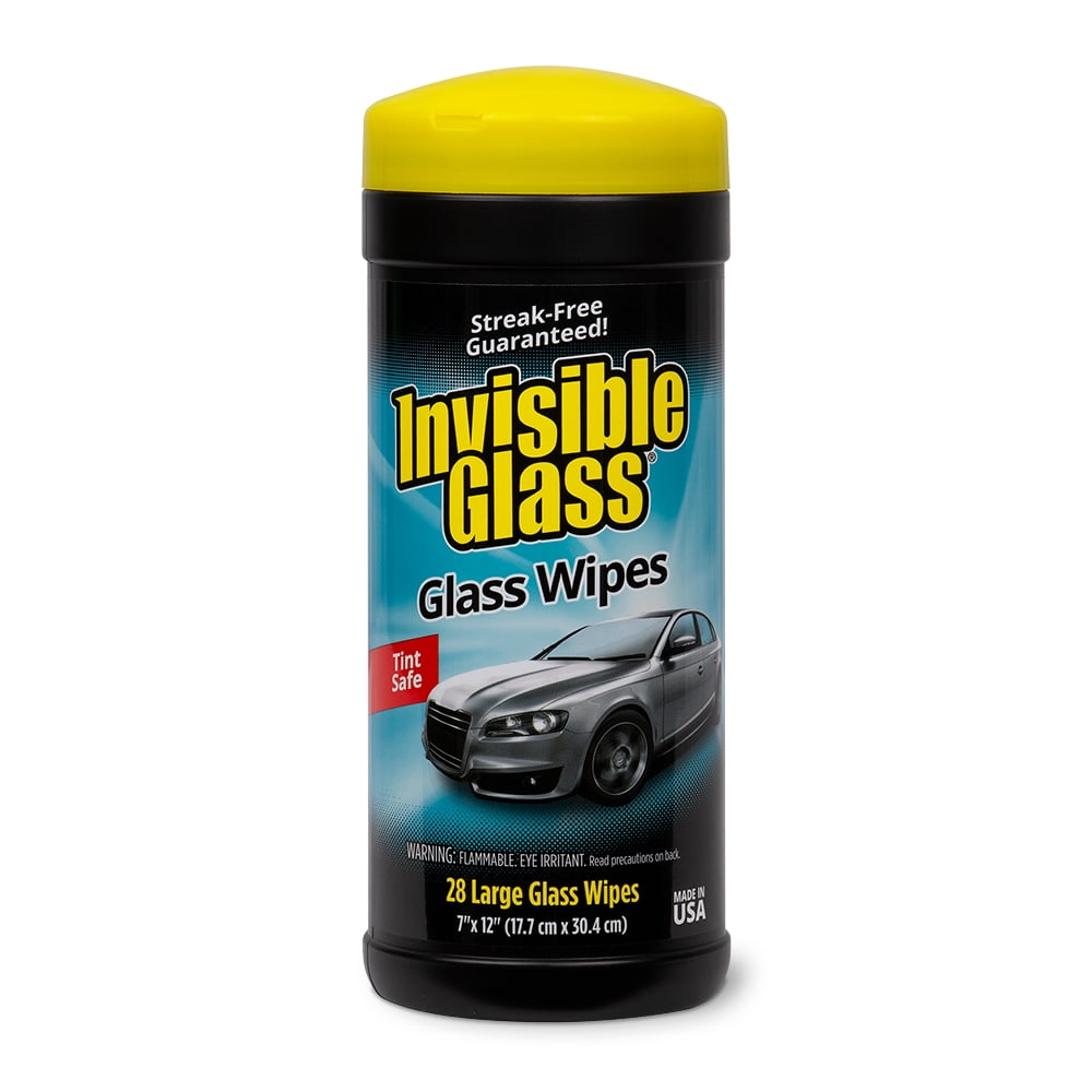 Classic Invisible Glass Premium Glass Cleaning Wipes, 28 Count