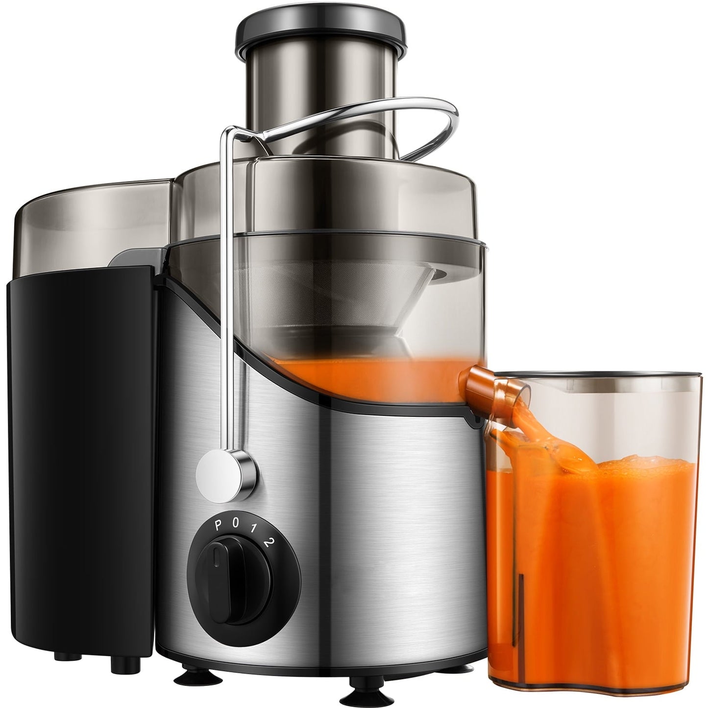 Versatile Juicer Extractor Easy Clean, 3 Speeds Control, Stainless Steel BPA Free