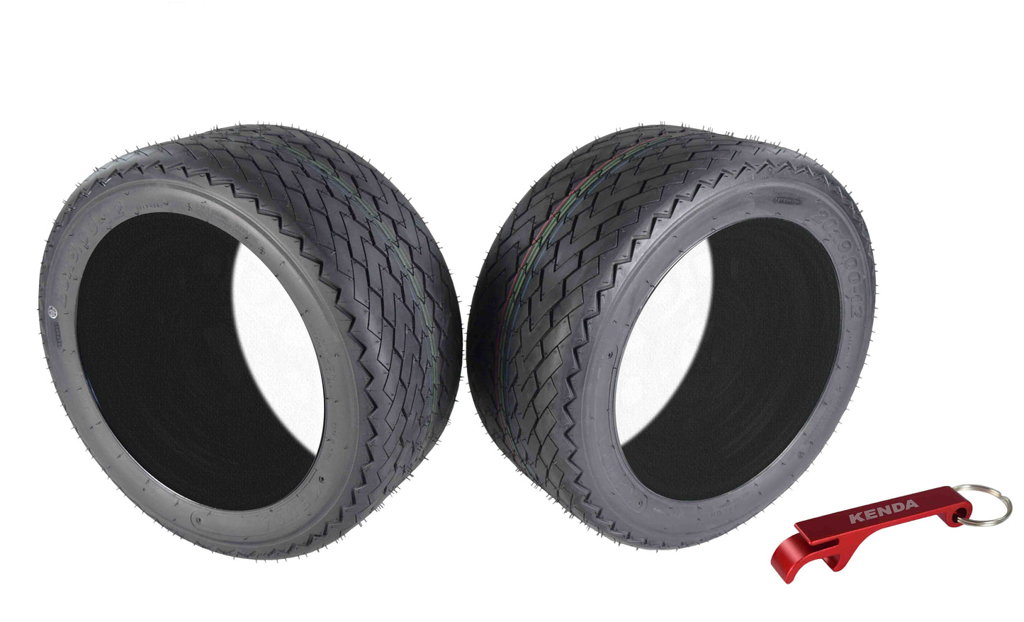 Classic Kenda 235S2066 20x9-12 Hole-N-1 6 Ply Tubeless Golf Cart Turf Tires 2 Pack