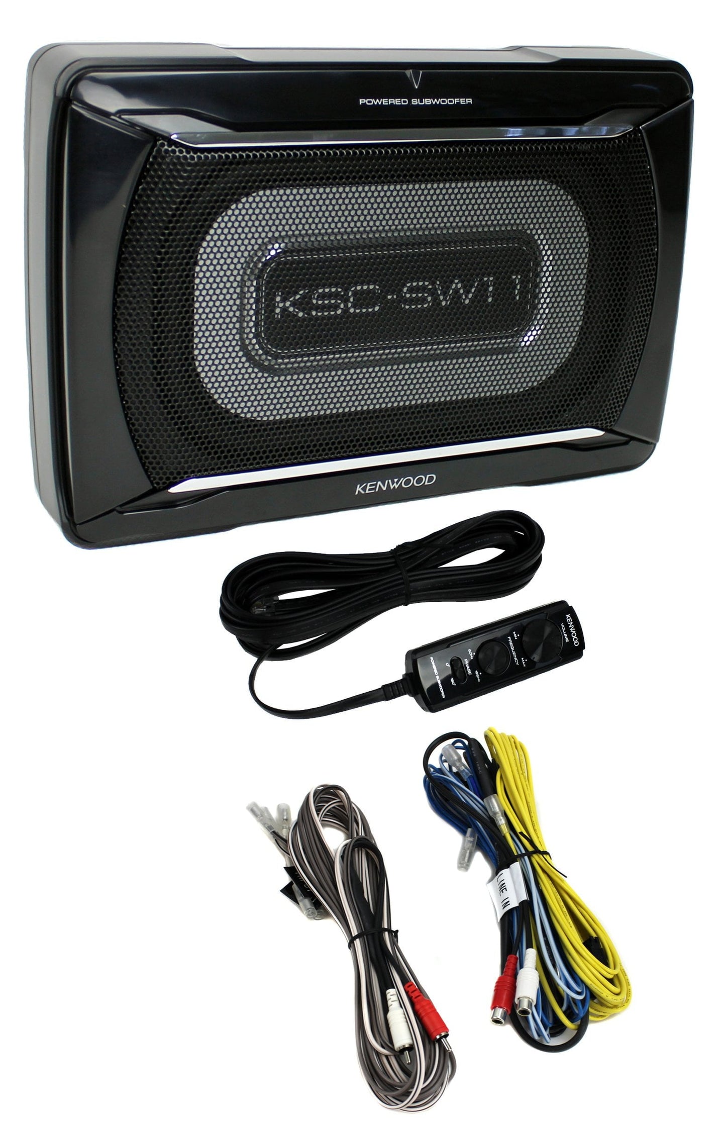 Versatile Kenwood KSC-SW11 150-Watt Compact Powered Subwoofer with Remote