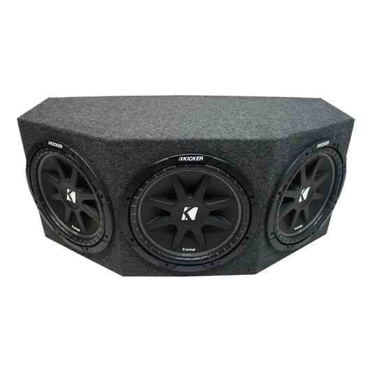 Classic Kicker Comp C12 Triple 12" Subwoofer Loaded 900 Watt Sub Box - Final 1.3 Ohm