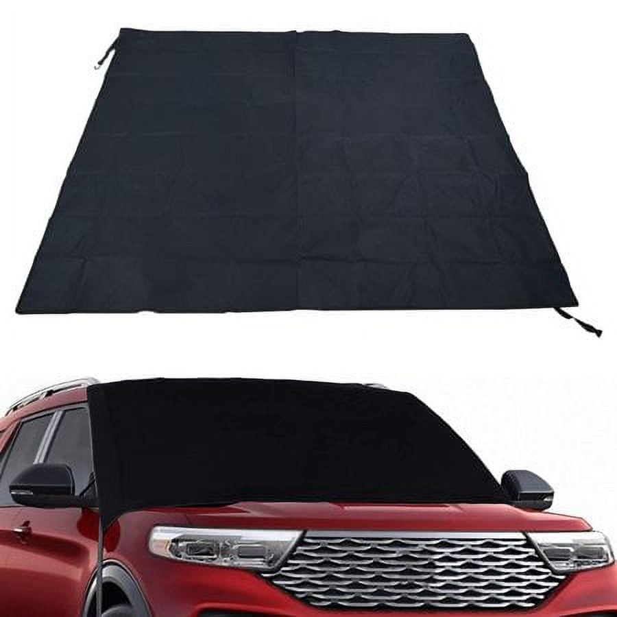 Classic LABLT All Weather Automotive Windshield Snow Cover Frost Guard with 6 Anchor Points 79inch x 45inch