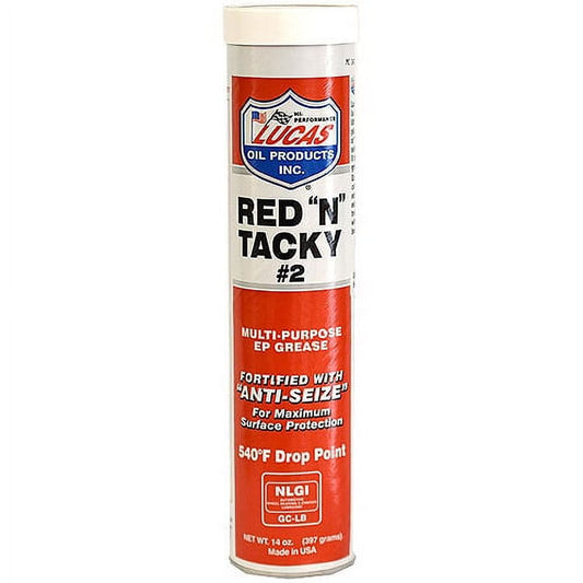 Classic Lucas Oil 10005 Red 'N' Tacky Grease - 14 oz.