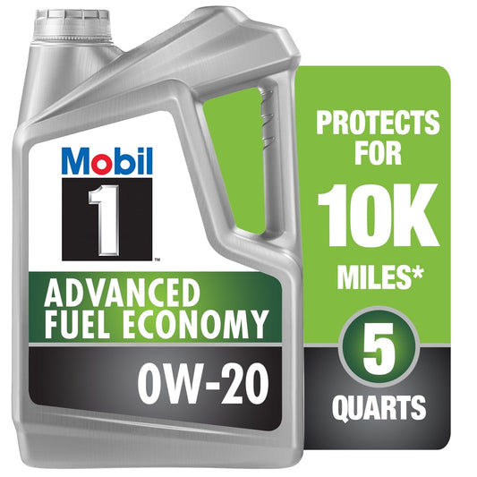 Classic Mobil 1 Advanced Fuel Economy Full Synthetic Motor Oil 0W-20, 5 qt