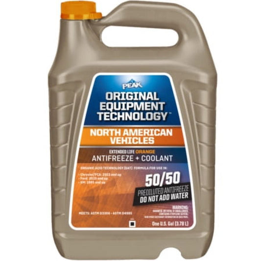 Classic PEAK Original Equipment Technology Antifreeze for North American Vehicles - Orange