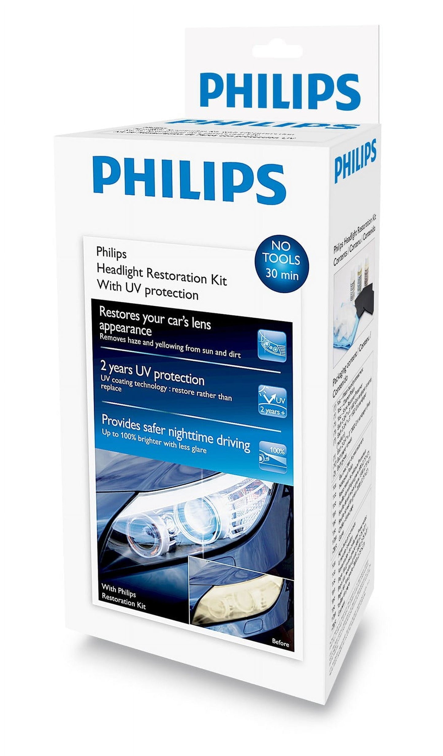 Versatile Philips Headlight Restoration Kit, No, No, Always Clean In Pairs!