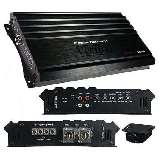 Classic Power Acoustik VA1-8000D Vertigo 8000 Watt Car Audio Monoblock Amplifier