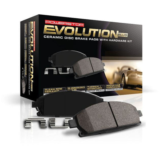 Classic Power Stop Front Z17 Evolution Ceramic Brake Pads with Hardware 17-1760