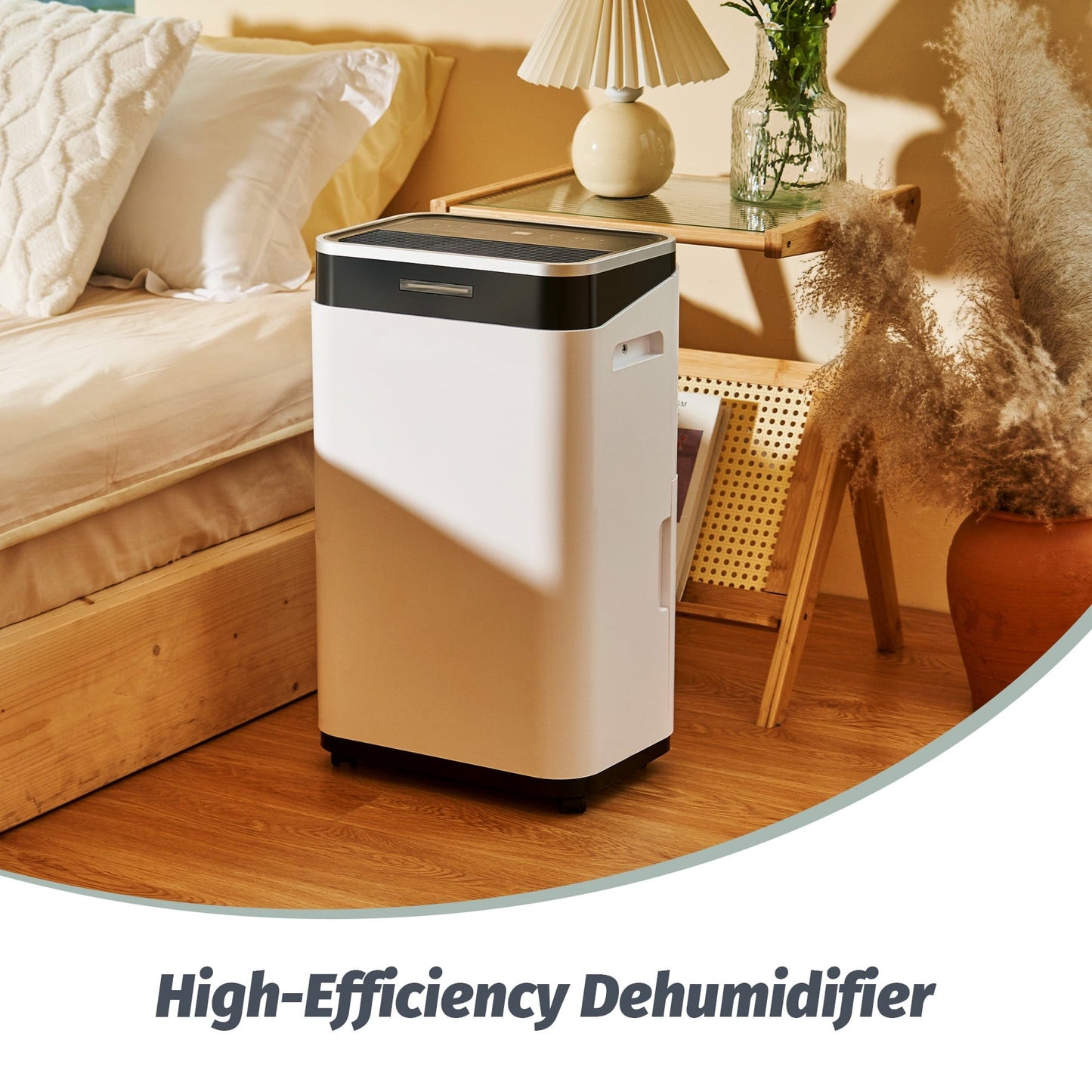 Versatile Preenex Dehumidifier with Drain Hose 24 hr Timer Auto Shutoff 50 Pint Capacity 13pt Tank