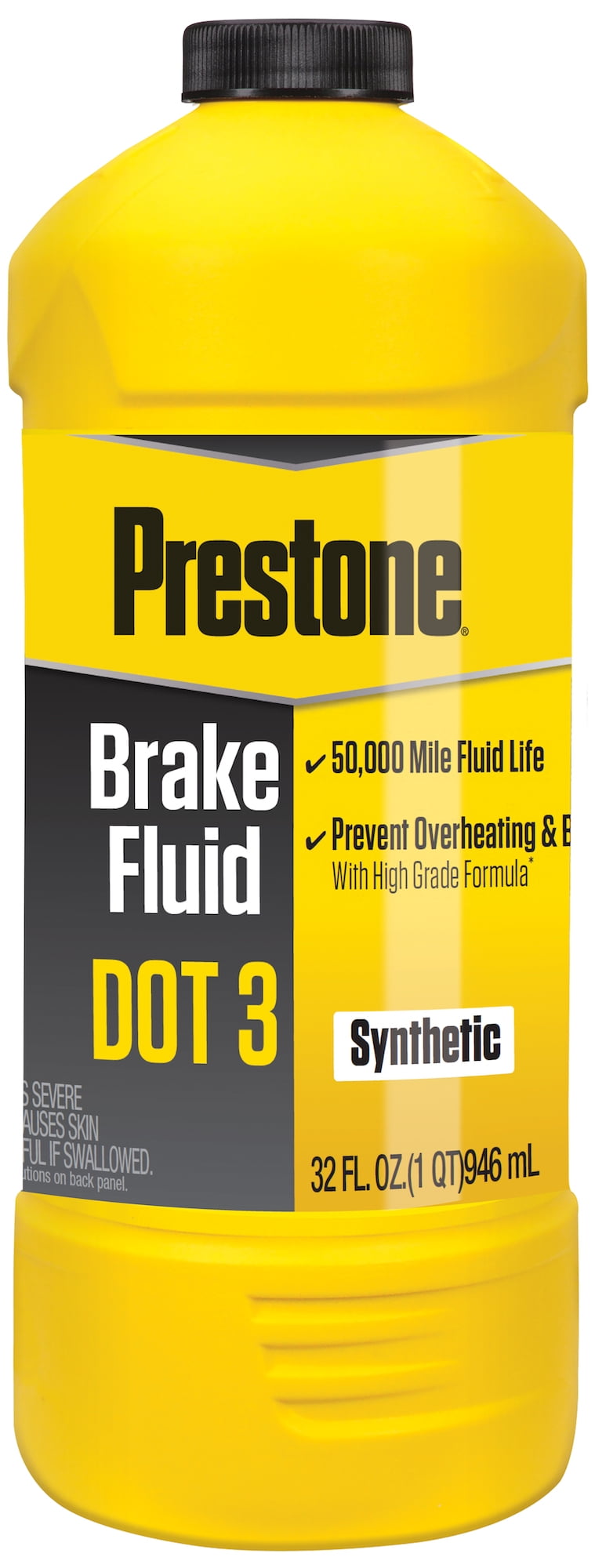 Versatile Prestone Hi-Temp Synthetic Dot 3 Brake Fluid 32 oz (1 Quart)