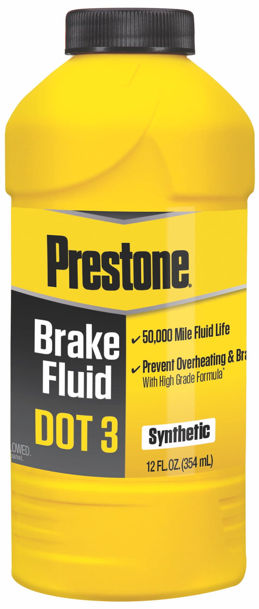 Versatile Prestone Synthetic Hi Temp DOT 3 Brake Fluid, 12OZ