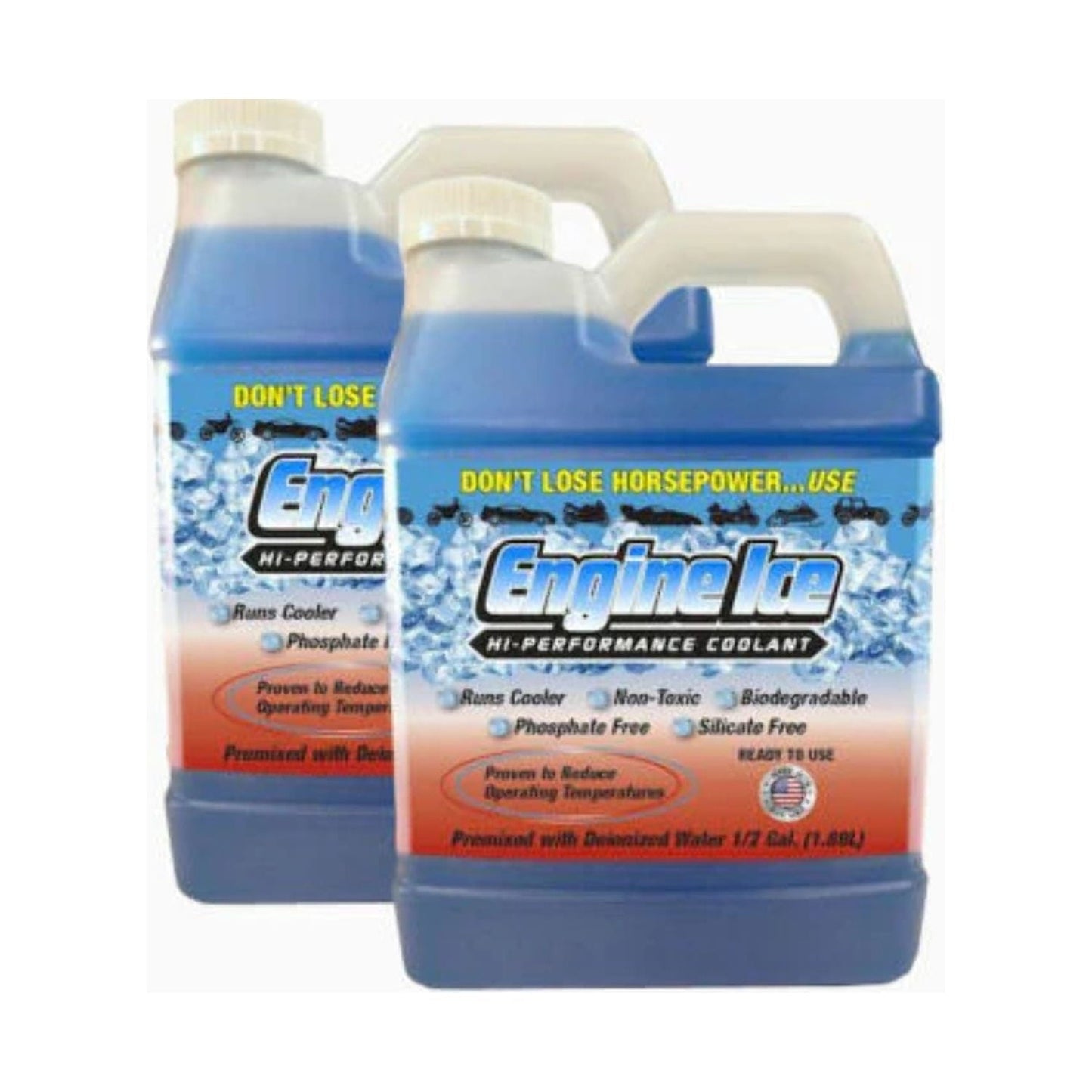 Classic Qty 2 of ENGINE ICE 1/2 GAL High Performance Coolant Non-Toxic Biodegradable