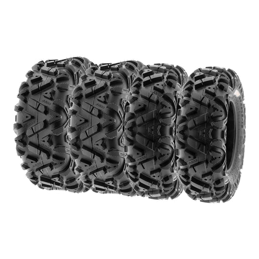 Classic SunF All Terrain ATV UTV Tires 26x8-12 & 26x11-12 6 PR A033 (Complete Full Set of 4)