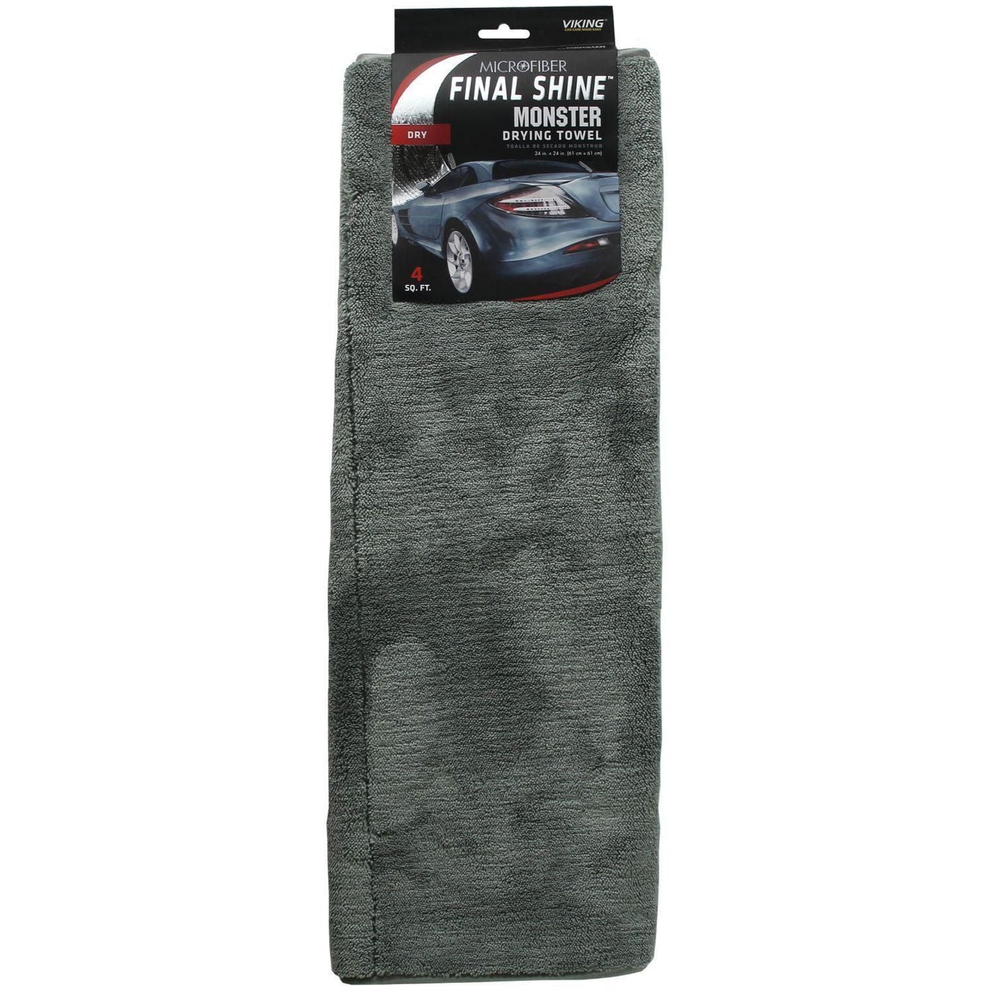 Versatile Viking Car Care Viking Final Shine Monster Drying Towel - 4 Square Feet Dries Your Vehicle Fast and Streak Free