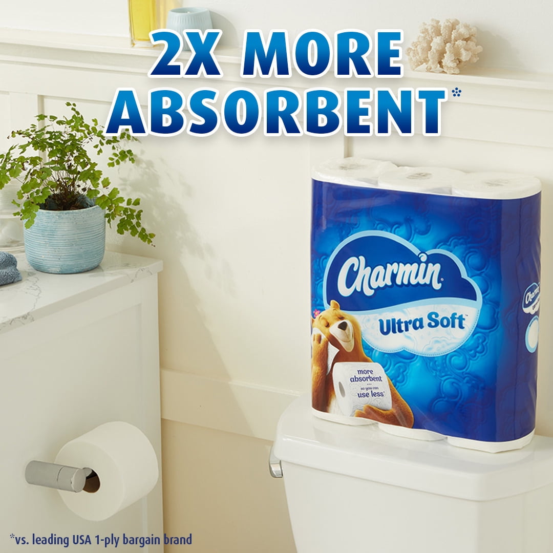 Versatile Charmin Ultra Soft Toilet Paper, 6 Mega Rolls