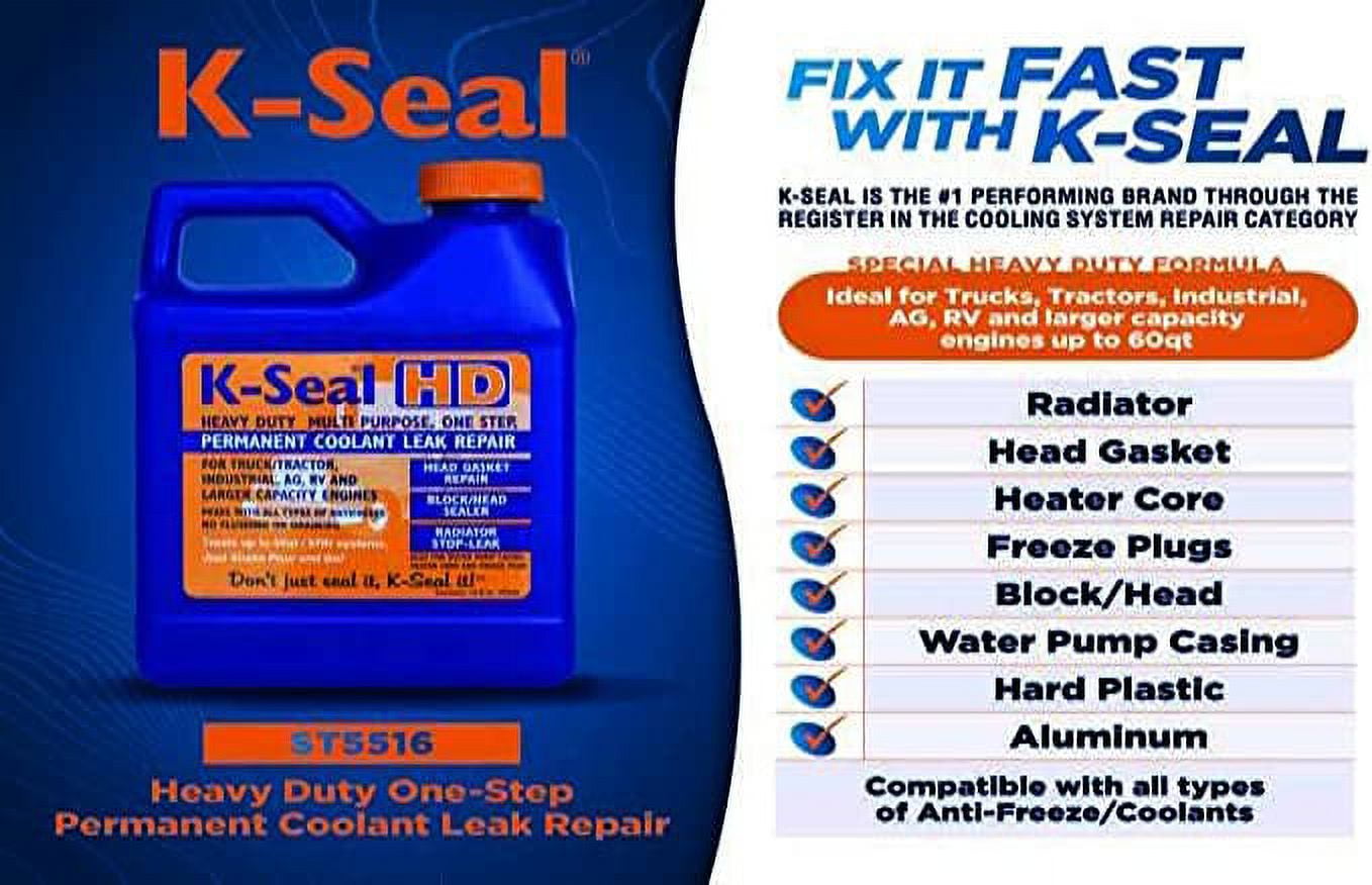 Versatile K-Seal ST5516 Permanent Coolant Leak Repair 16oz.