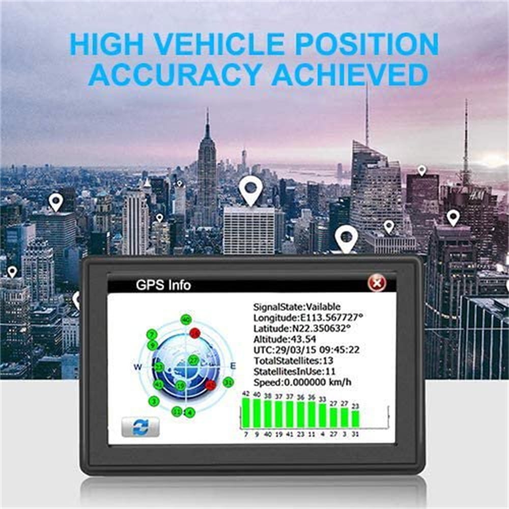 Classic GPS Navigation for Car,5 Inch HD Touchscreen 8GB+128M Vehicle GPS Navigator System,With Voice Guidance and Speed Warning Turn Direction Reminding,Lifetime Free Map Updates