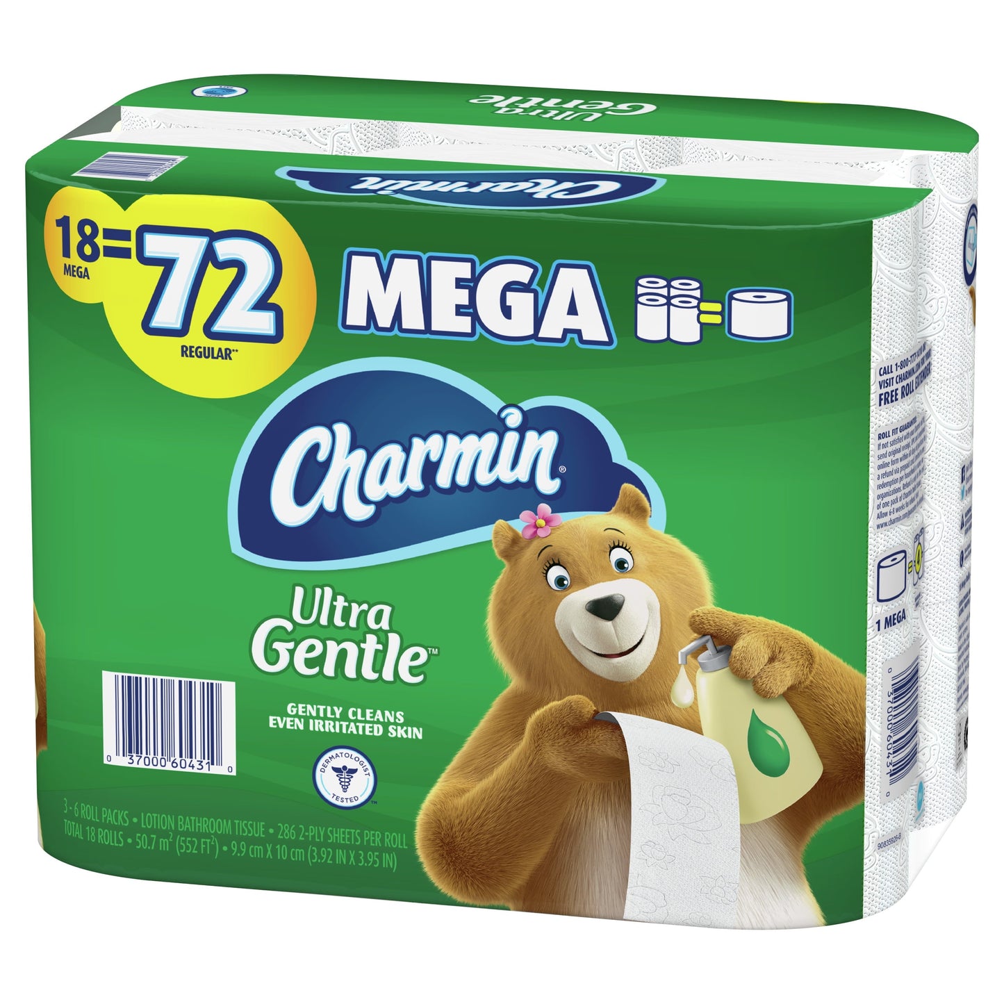 Versatile Charmin Ultra Gentle Toilet Paper, 18 Mega Rolls