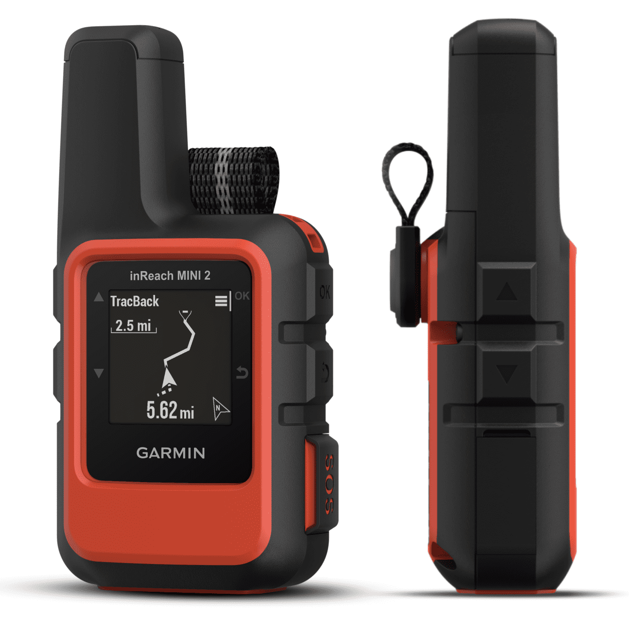 Versatile Garmin inReach Mini 2 Satellite Communicator (Flame Red), Hand-Held, Unisex Adult with Wearable4U Power Pack Bundle