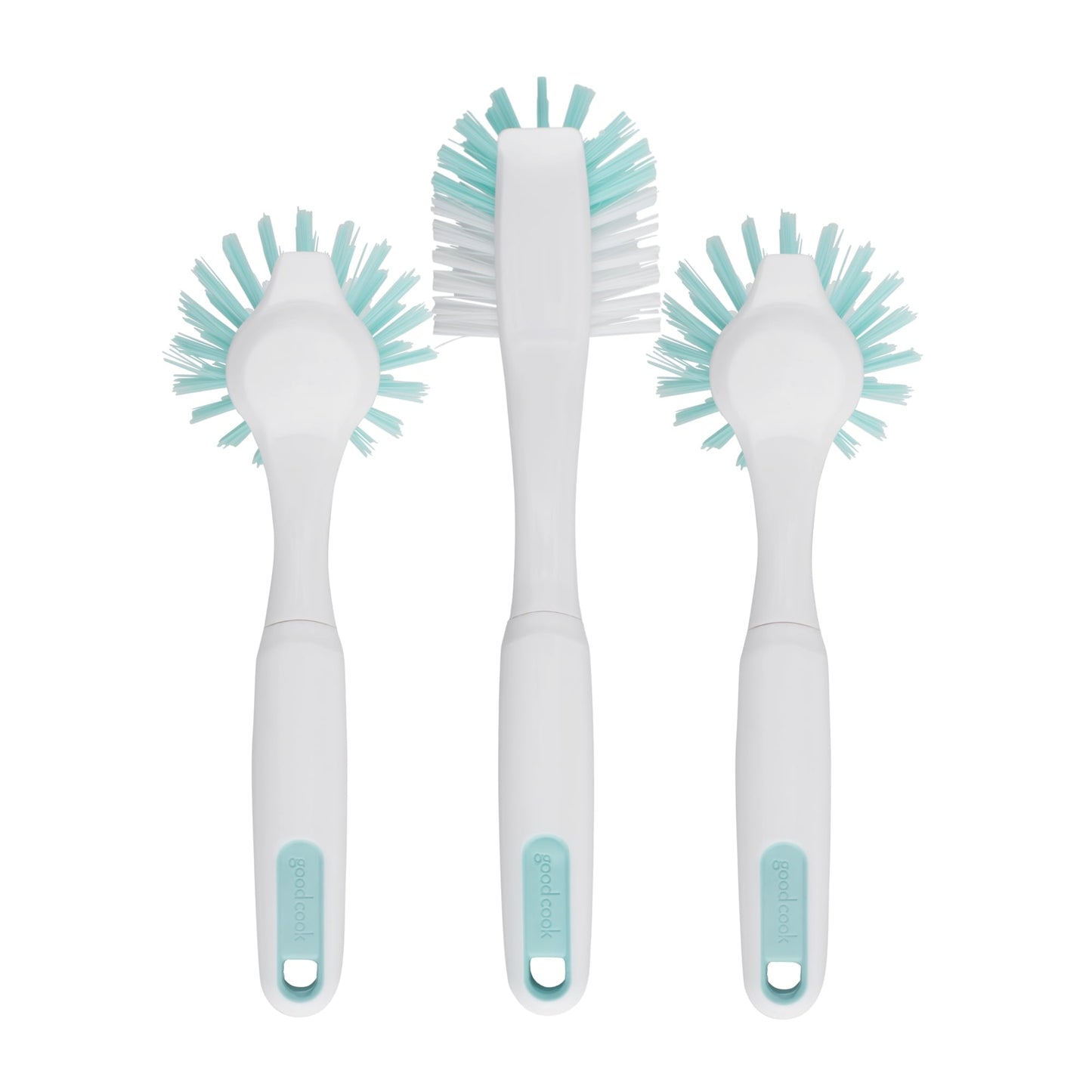 Classic GoodCook PROfreshionals 3-Piece BPA-Free Kitchen Dish Brush Set, Teal