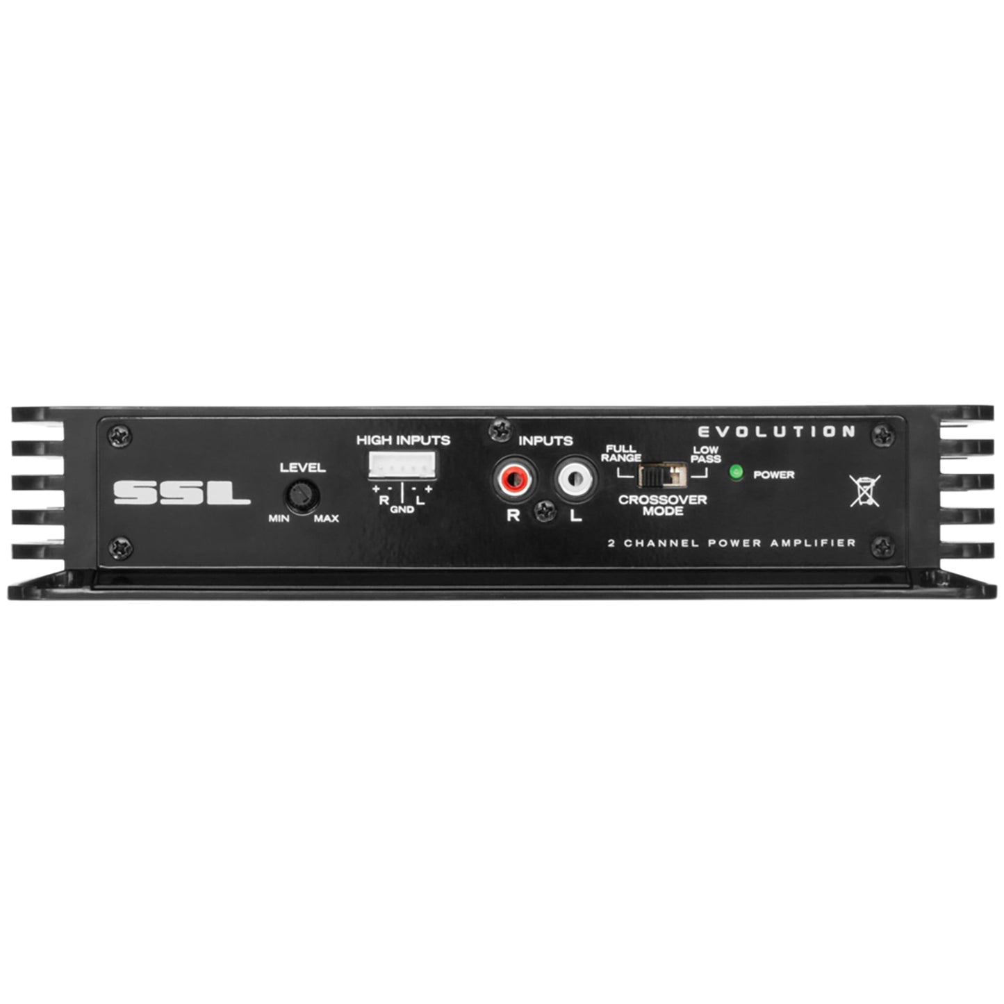 Versatile Sound Storm Laboratories EV200.2 Evolution Series Car Audio Amplifier - 200 High Output, 2 Channel, 2/8 Ohm, High/Low Level Inputs, Low Pass Crossover, Full Range, Hook Up To Stereo and Subwoofer