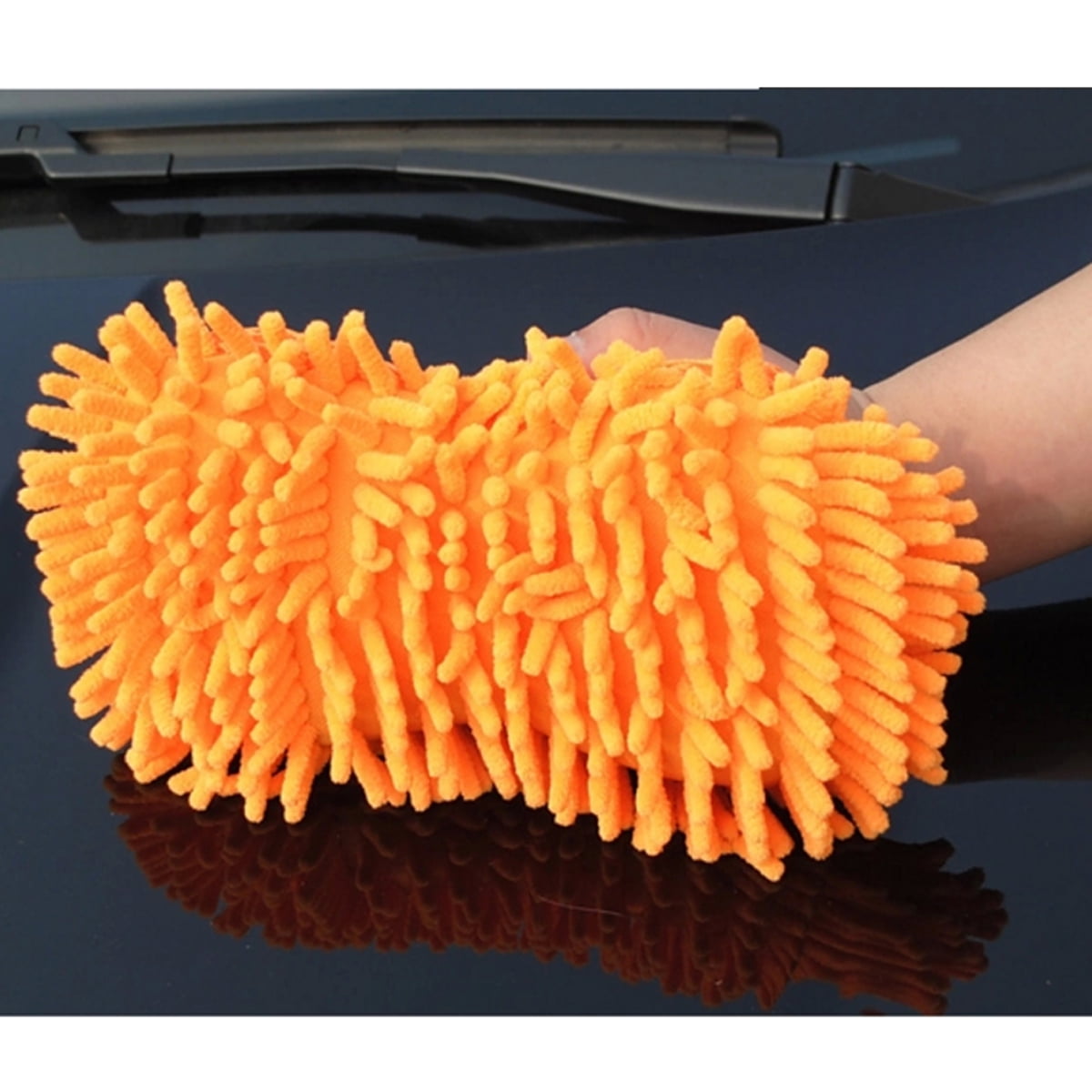 Classic AUTOOL Car Wash Chenille Microfiber, Firwood Scratch Free Car Wash Sponge Highly Absorbent with Handle Strap