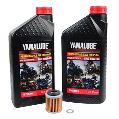 Classic Oil Change Kit With Yamalube All Purpose 10W-40 for Yamaha YFZ450R 2009-2019