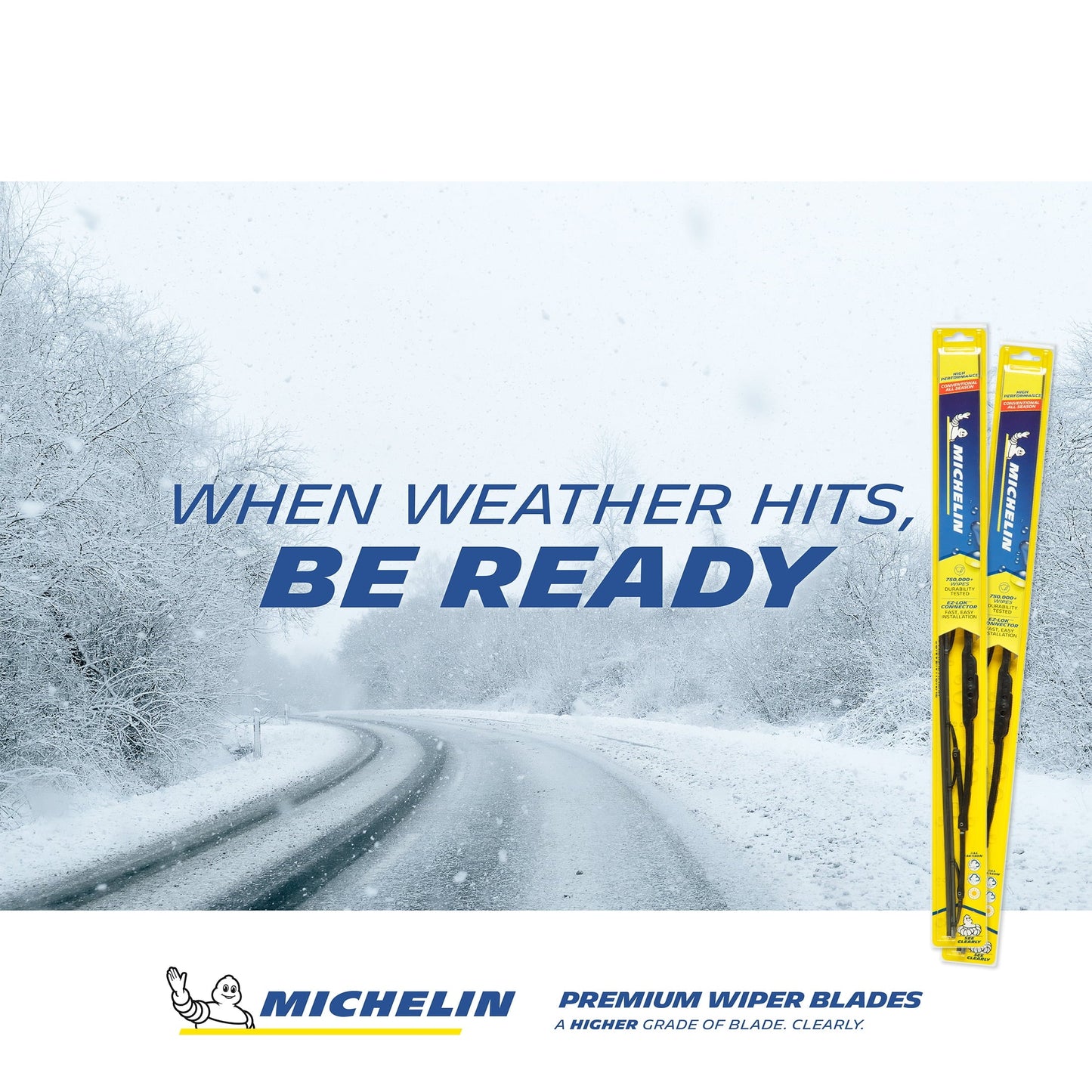 Classic Michelin High Performance All Season Wiper Blade - 19"