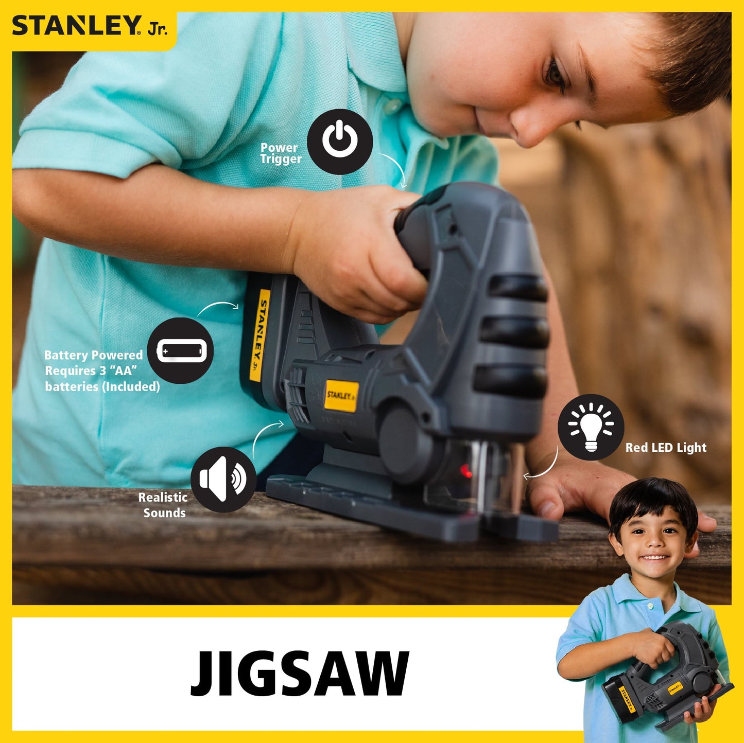 Versatile STANLEY Jr Jigsaw Toy â Carpentry Role Play For Kids â Enhance Hand And Eye Coordination â Power Tool